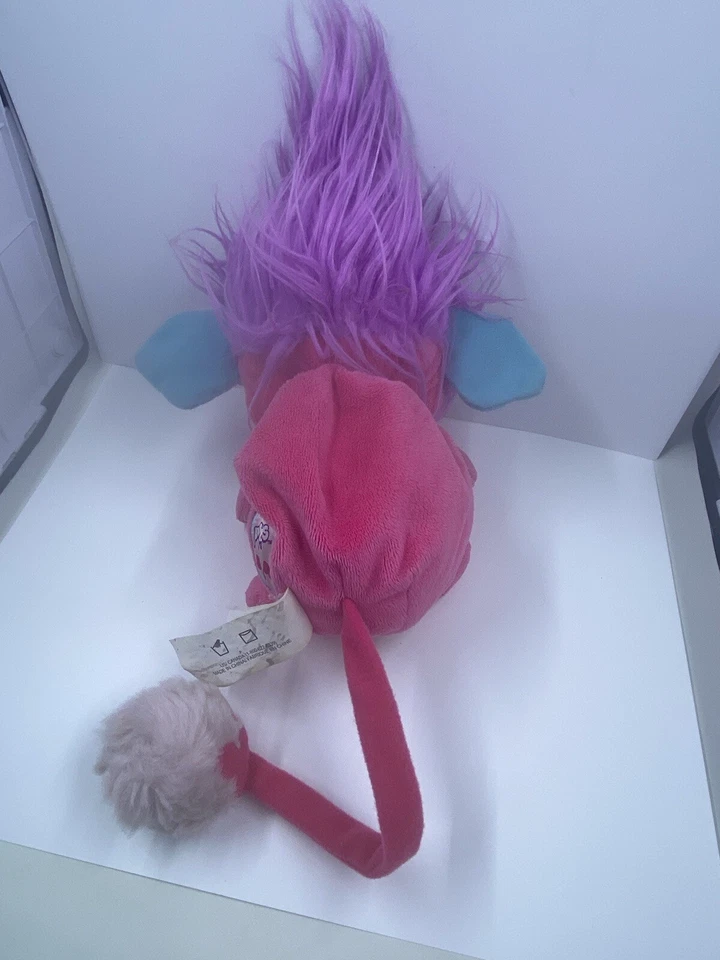 Peluche Popples Sunny 2015 Spin Master rosa plegable pre-amado Foto 4 de 4