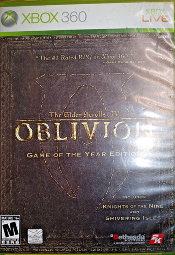 XBOX 360 - Elder Scrolls IV OBLIVION Game of the year Edition ...