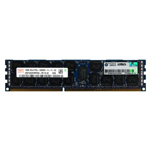 HP 684066-B21 688963-001 684316-181 16GB 2Rx4 PC3-12800R 1600MHz REG MEMORY RAM - 第 1/1 張圖片
