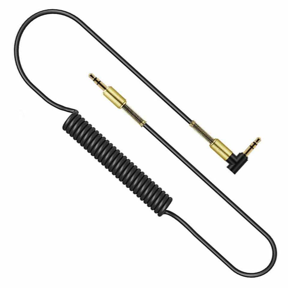 3.5mm Male to M Aux Cable Cord L-Shaped Right Angle Car Audio Headphone Jack  - Image 4 of 4