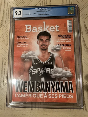 2023 Victor Wembanyama France Basket CGC 9.2 Magazine (None Higher)