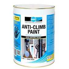 Anti Climb Paint (Anti Vandal & Intruder) -5 litre (6.3kg) Black, Red or Grey