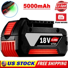 For Bosch BAT618 BAT609 Li-ion 18V 5.0Ah Battery BAT620 BAT610G BAT619G 24618-01
