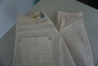 BLUE MONKEY Damen Jeans stretch sommer chino Hose 32/32 W32 L32 dünn rosa TOP.