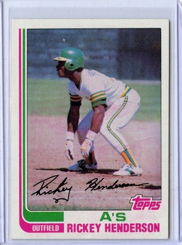 1982 Topps Rickey Henderson Oakland Athletics #610 βοΈπ₯π― NM