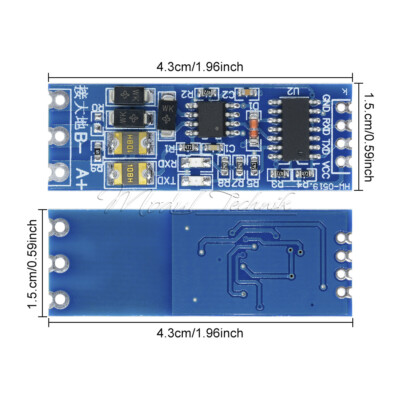 5PCS UART Serial Port to RS485 Stable Function RS485 to TTL Module Converter