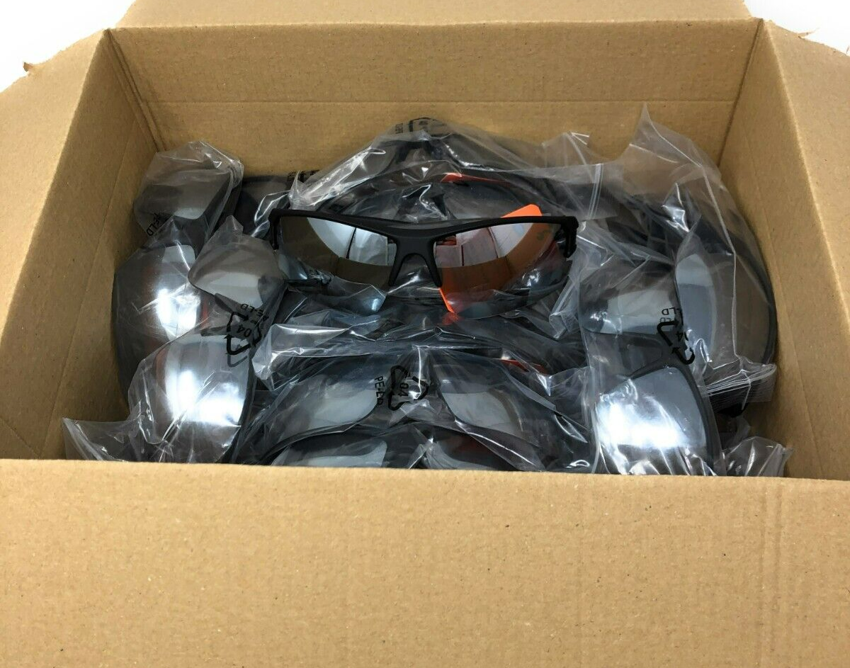 25 Men's Black Sunglasses Active Sport Wrap Style Boots 193J Wholesale Lot