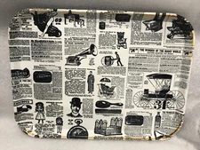 Vintage BOLTA  Cafeteria Tray Antique Advertisement Print Preowned tray