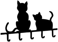 SchlüSselbrett SchlüSselboard SchlüSselleiste SchlüSselkasten Ablage Katzen