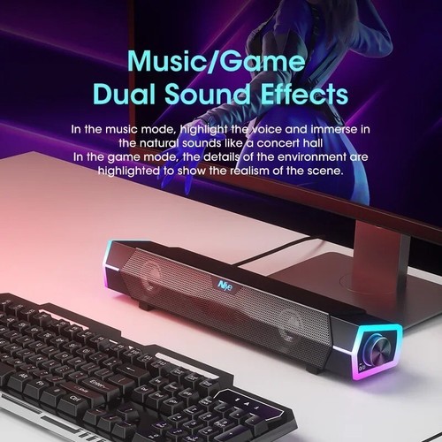 4D Computer Speakers Bluetooth 5.0 Wired Loudspeaker Surround Soundbar Speaker - 第 6/8 張圖片