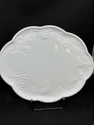 Harvest Grape Milk Glass Snack Plate