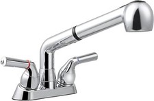 Utility Sink Faucet with Sprayer Laundry Room Faucet with Pull Out Sprayer