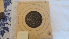 1 LOT OF VINTAGE NRA B-16 25 YD TARGET PAPER, 50' TARGET PAPER & 50 YD PAPER
