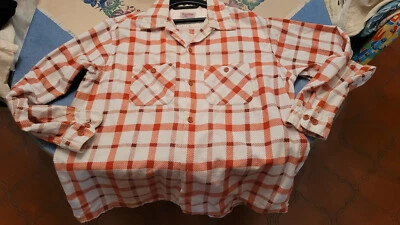 RARE CHEMISE 1950 ROCKABILLY WESTERN RODEO TAILLE M LARGE MADE IN USA BON ETAT - Photo 1/4