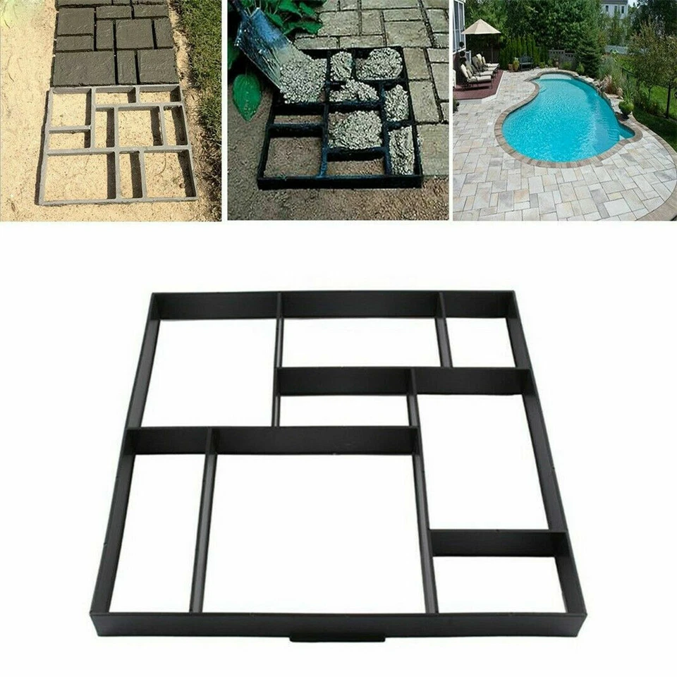 Rechteckig Pflasterform Gehweg Betonpflaster Gießform Garten Natursteinpflaster