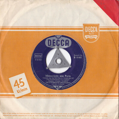 Vico Torriani  -Mannequin Aus Paris / Verlieb' Dich In Lissabon- 7'' 45 Decca