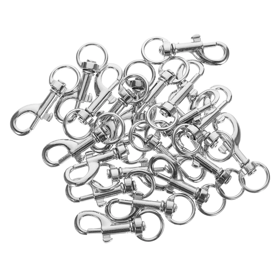 40 piezas Cierre de correa para perro Ganchos a presión Clips Correas para mascotas Hebilla de resorte para vincular mascotas Foto 3 de 4