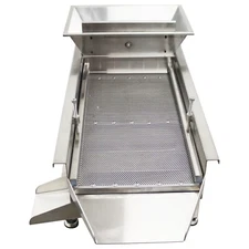 3mm Stainless Linear Vibrating Screen Electric Straight Shaker Double Motor 110V