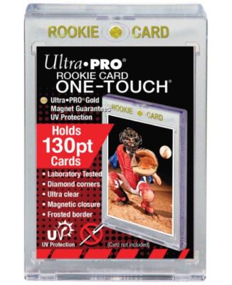 Ultra Pro One Touch Magnetic Card Holder Gold Rookie 130pt Thick Jersey w/ UV