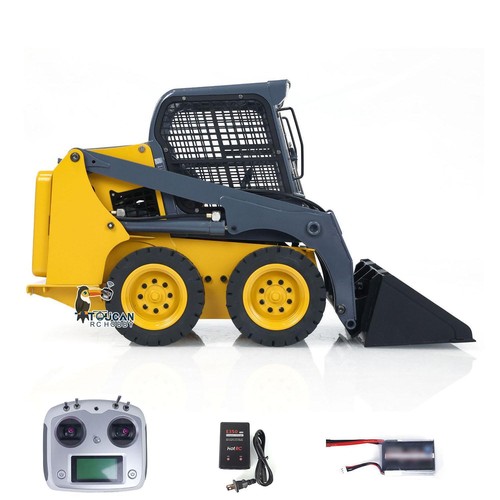 SM450 1/14 Hydraulic RC Skid-Steer Loader Metal Radio Control Truck Sound Light - Picture 5 of 16
