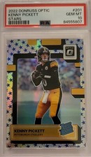 🔥  2022 Kenny Pickett Optic #201 Blue Stars Low Pop 2  Rare Psa 10 