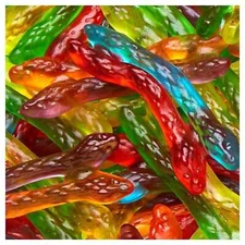 Haribo of America Twin Snakes Gummi Candy Sweet & Sour Flavors 5 Ounce (5-Bags)