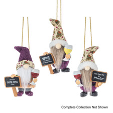 Ganz Time to Pour Happy Hour Gnomes Ornament Select from dropdown