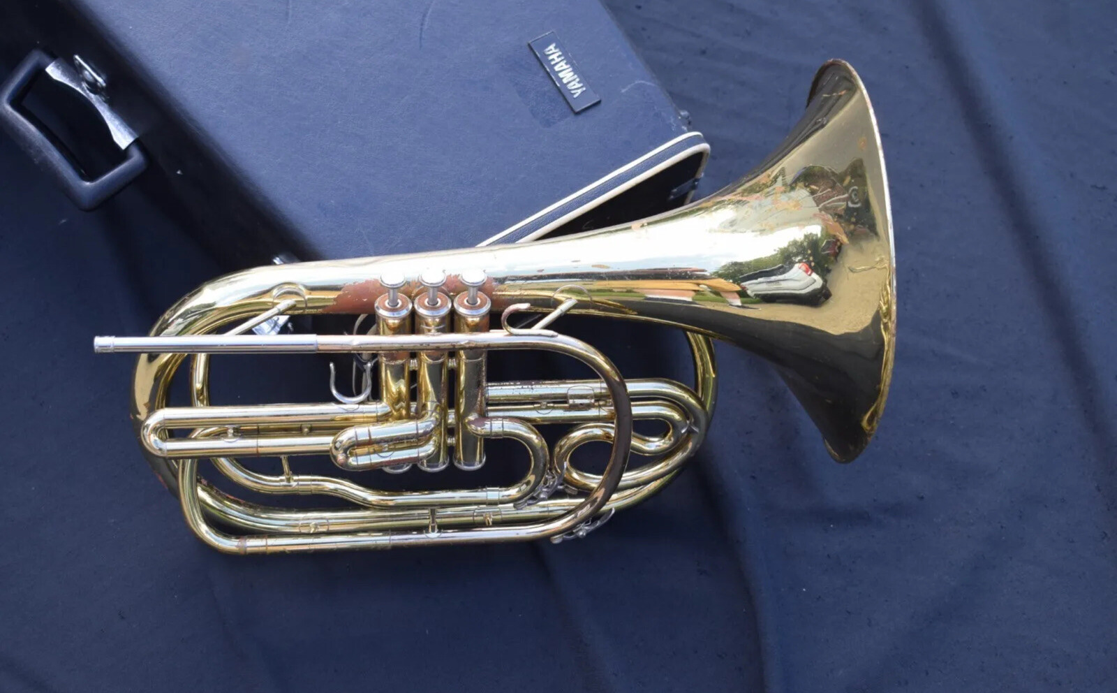 Yamaha YHR302M Bb Marching French Horn Mellophone Used. eBay