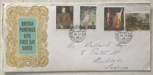 GB QEII 1968 British Paintings GPO FDC House Of Commons CDS Rare