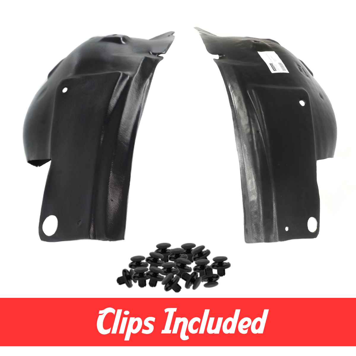 Set Of 2 Front Right Fender Liners For Ford Mustang 2005-2009 - Direct Fit