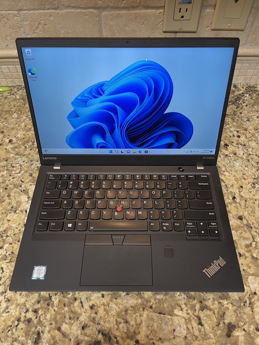 Lenovo ThinkPad X1 Carbon 5th Gen (256GB SSD Intel Core i5-6300U 2.4GHz 8GB)...