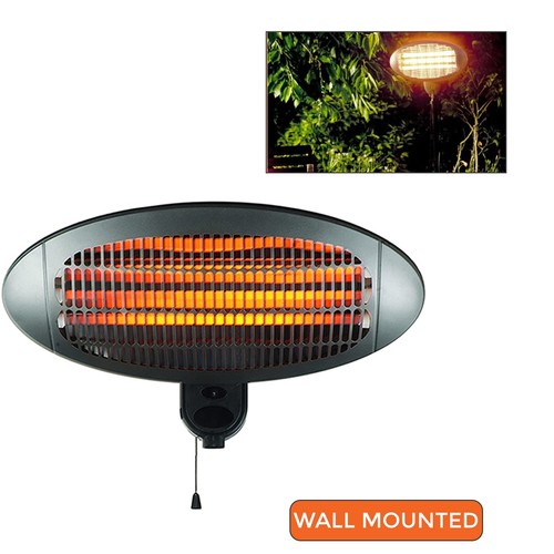 2KW Electric Patio Heater Free Standing Quartz Warmer Garden Outdoor Waterproof - Picture 13 of 13
