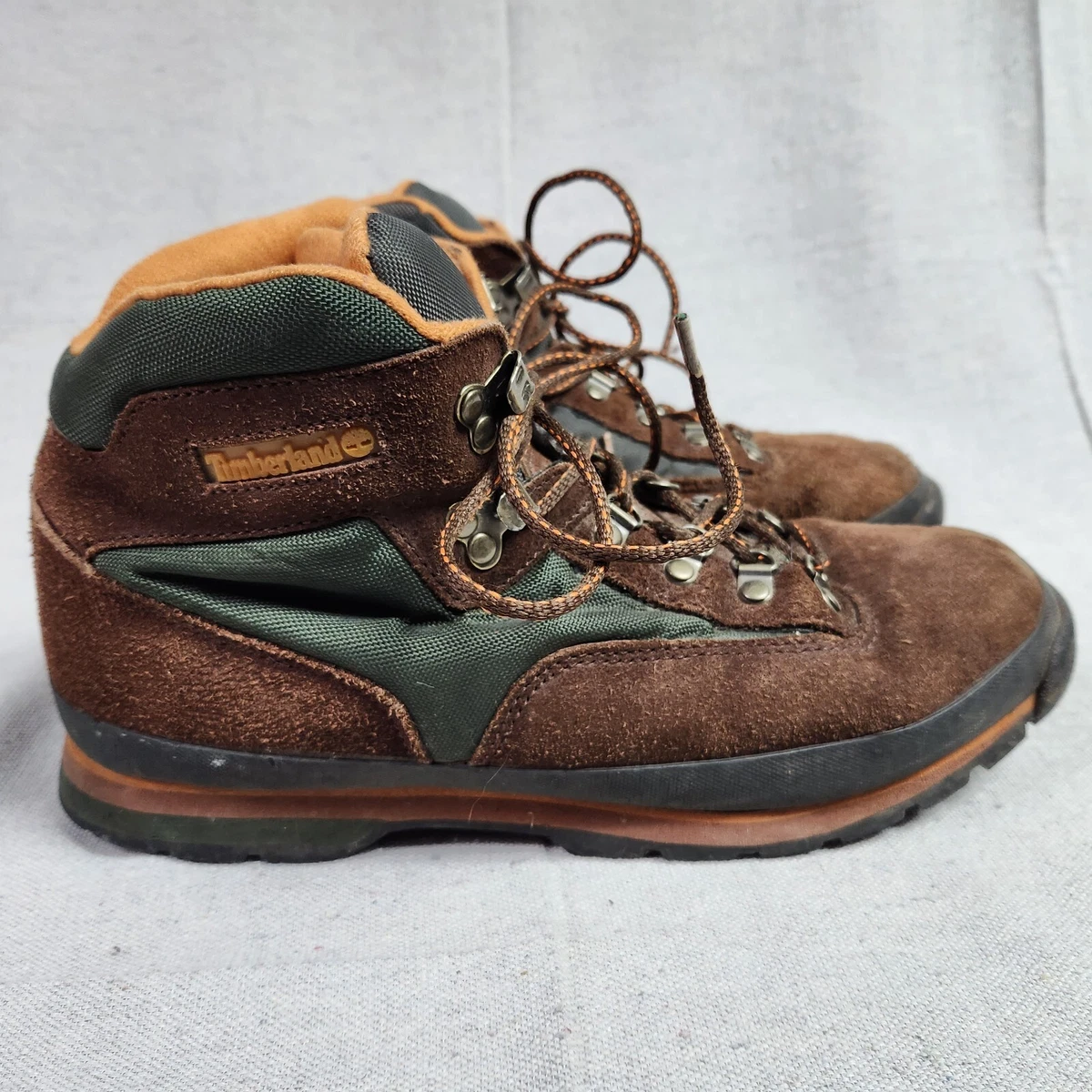 Timberland Boots Mens 11.5 M Classic Euro Leather Hiking Brown