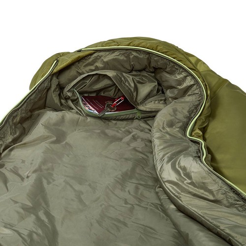 Vaude Selun 500 Syn Sacco a Pelo Fibra Sintetica Mummia Campeggio Verde - Foto 3 di 4