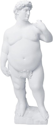 1Pc Fat David Statue Resin David Ornament David Figurine S David Statue Famous S