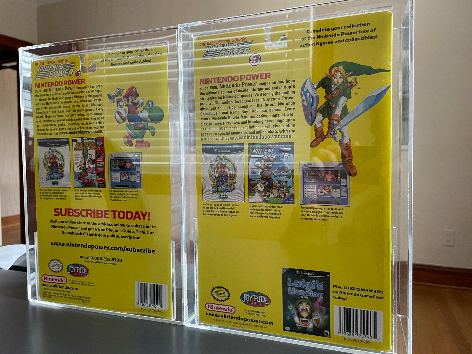 NEAR MINT CGA graded Mario Sunshine + Luigi’s Mansion Nintendo Power JoyRide