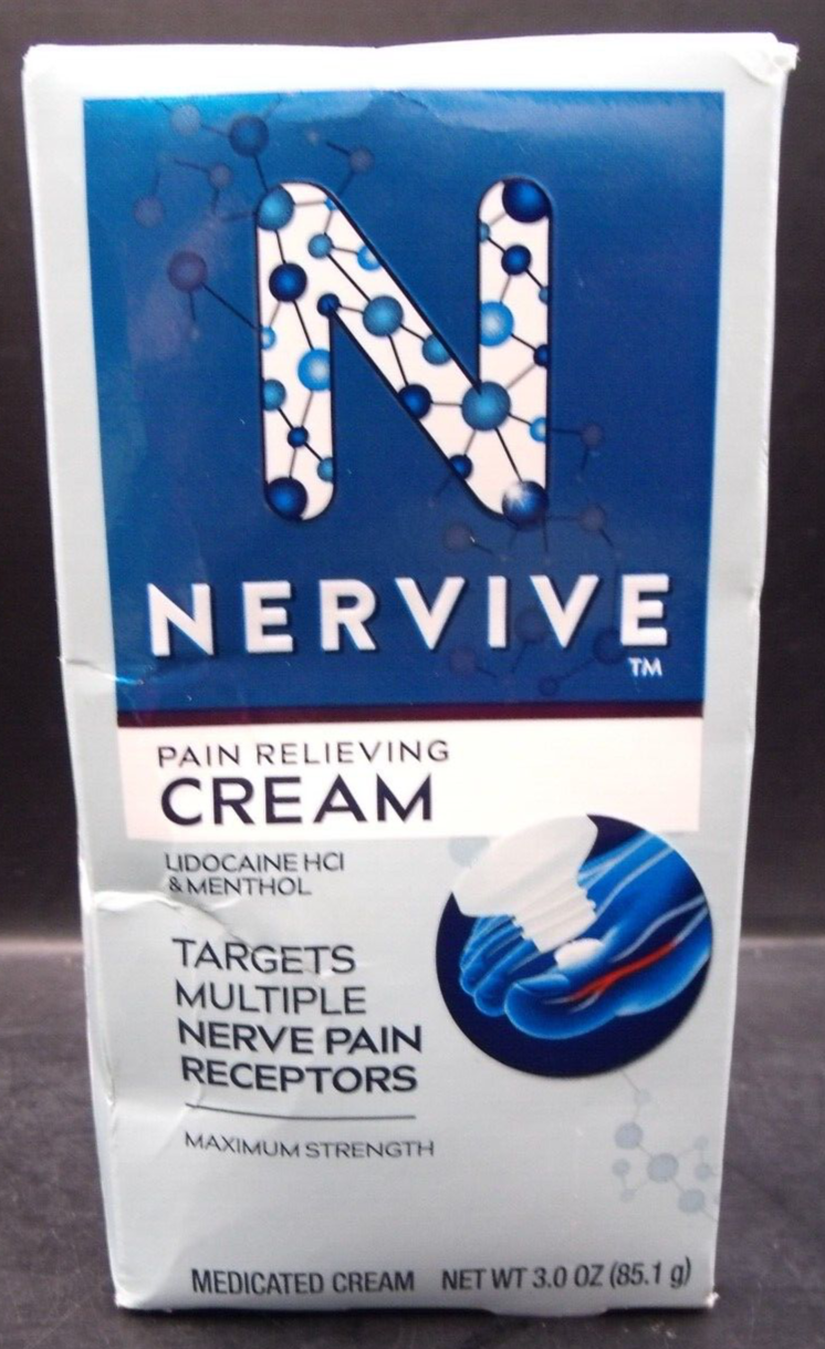 Nervive Pain Relieving Cream. Maximum strength. Exp. 12/24 New & Sealed