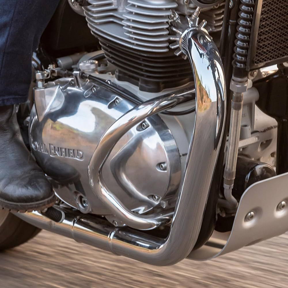 CHROME Compact Engine Guards FOR ROYAL ENFIELD GT