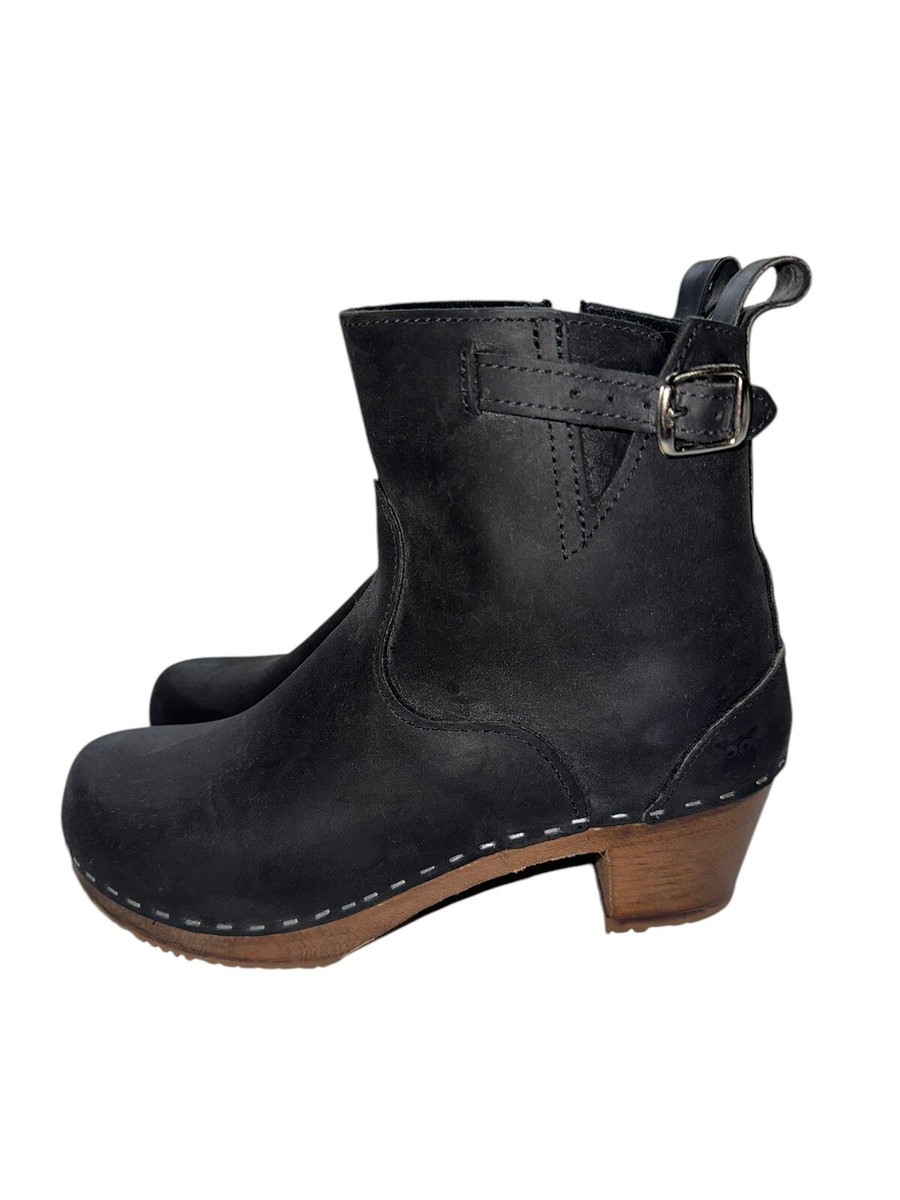 Sandgrens Manhattan Clog Boots Size EU 39 US Black $319