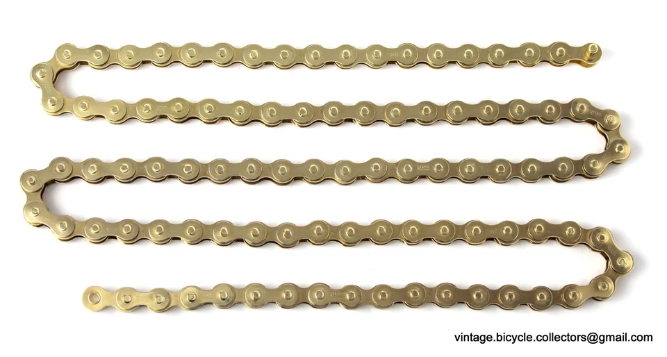 镀金 REGINA 链条适用于豪华经典复古履带比斯塔自行车 — 第 2/4 张图片