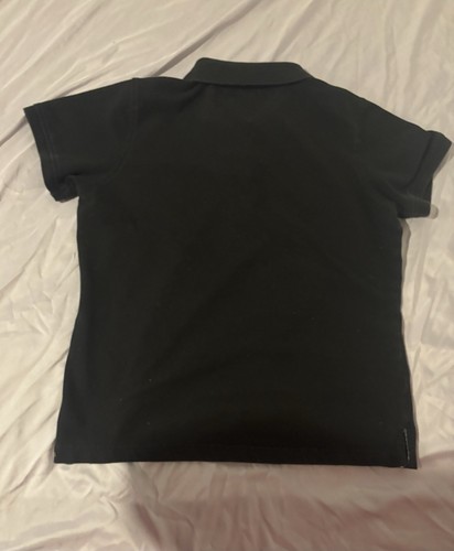 Tommy Hilfiger kids boys' size L solid black Casual short sleeve polo Used - Picture 3 of 3