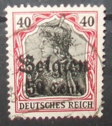 N°1980H STAMP DEUTSCHES REICH LANDESPOST IN BELGIEN CANCELED  Aus