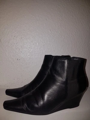 Clark's  Damen Leder Keilstiefeletten Grösse 39 Schwarz  - Bild 1 von 4