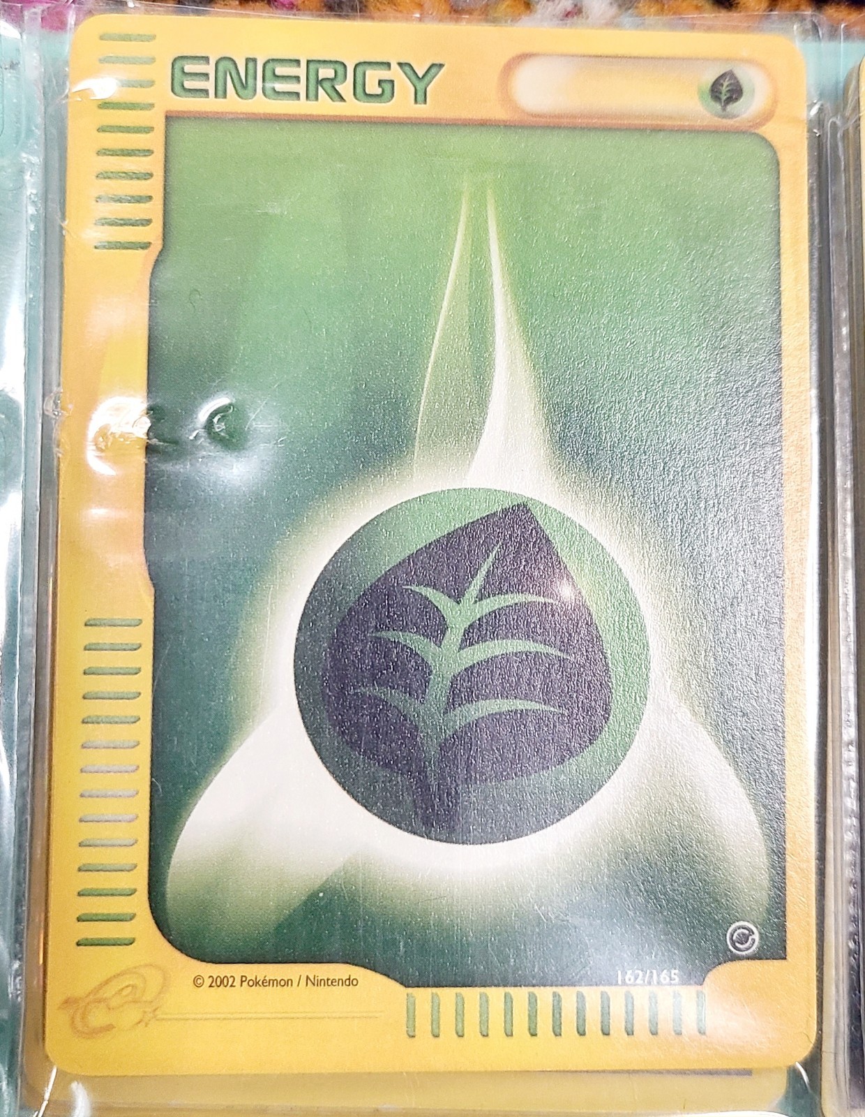 (MINT) Pokémon Grass Energy #162 2002 Expedition 1 IN STOCK