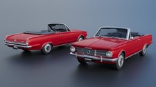 Abs-like Resin 3d Printed 125 1965 Plymouth Valiant Convertible Full Kit