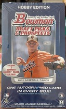 2012 BOWMAN DRAFT PICKS & PROSPECTS MLB BASEBALL HOBBY BOX 24 PACKS NEW SEALED
