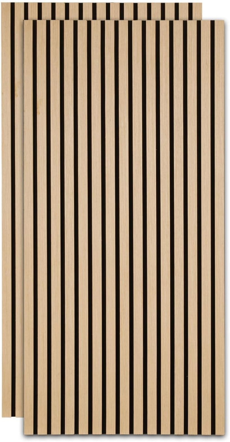 Revêtement acoustique en bois pour salon contemporain et bureau à domicile