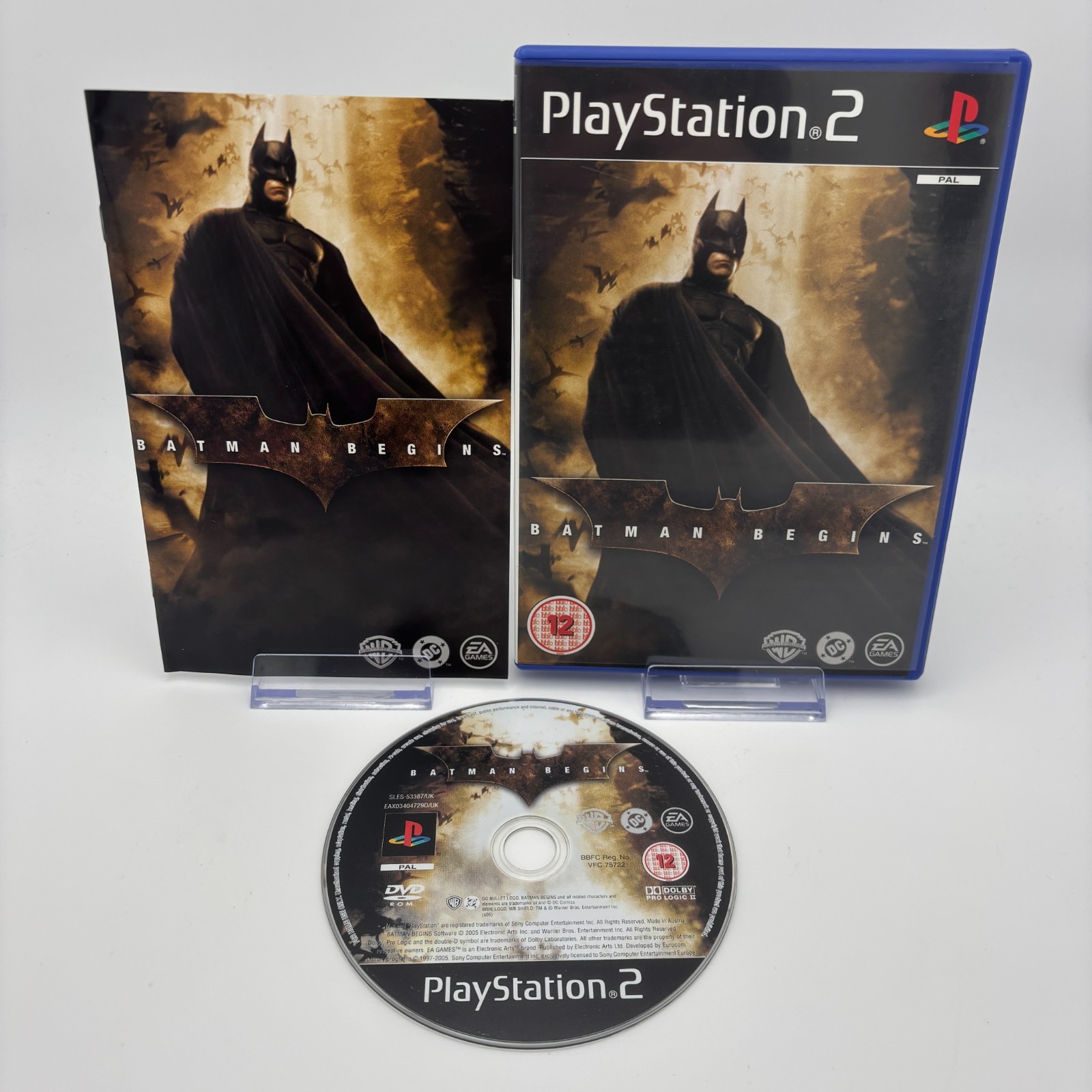 Batman Begins (PAL Sony PS2, 2005) *Near Mint* CIB *Disc Perfect*