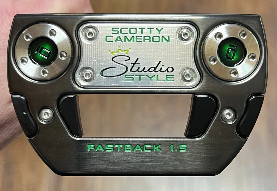 Scotty Cameron Studio Style Fastback 1.5 Putter - LH - New - Xtreme Dark - GRN - Image 4 of 4