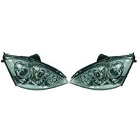 Scheinwerfer Passend FüR Set Ford Focus Baujahr 2001-2005 Klarglas Chrom